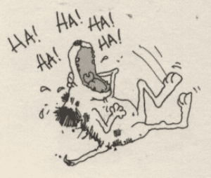 laughing